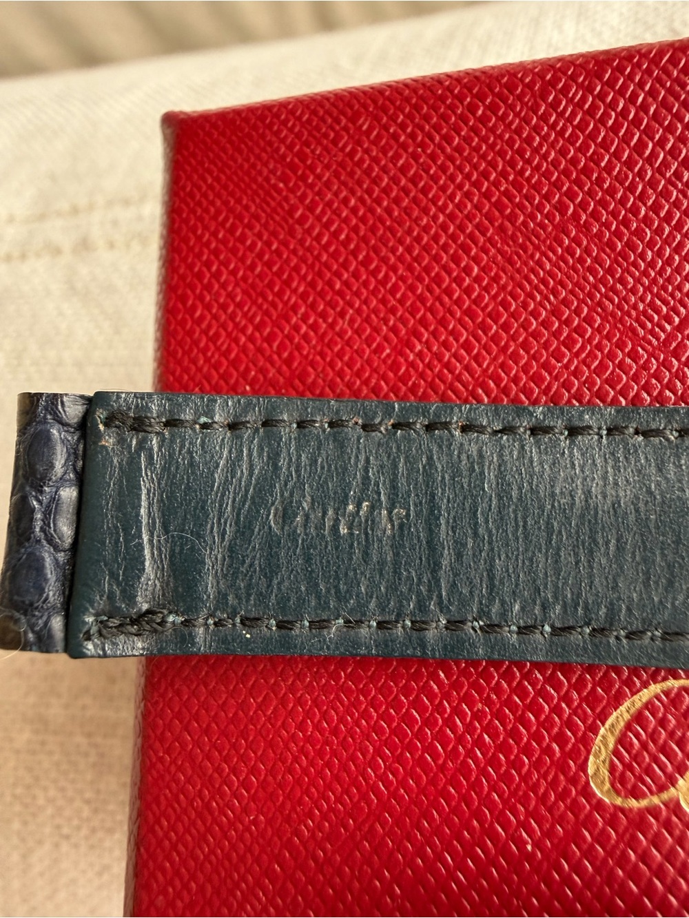 CARTIER watch Lizard bands vintage from Paris authentic - Picture 4 of 8